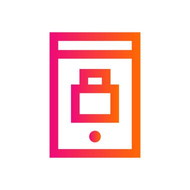 Mobil Güvenlik simgesi-akıllı telefon koruma işareti