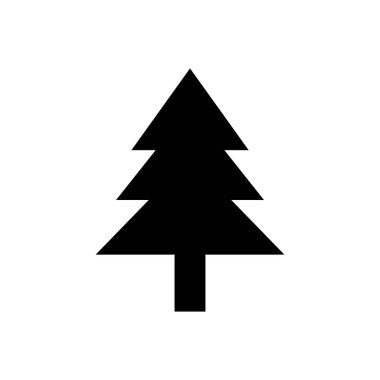 Noel ağacı simgesini illüstrasyon