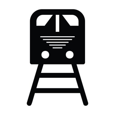 tren simgesi vektör illüstrasyonu 