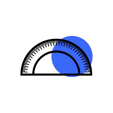 Protractor Icon vector-düz
