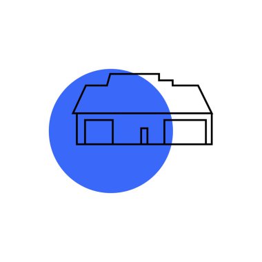 Ana sayfa simgesi-ev işareti vektör-anahat