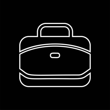 Ofis çantası simge vektör-çanta işareti