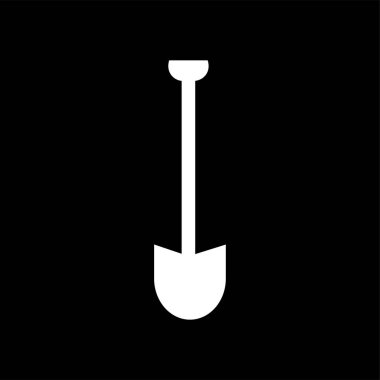 Kürek düz stil simgesi-vektör