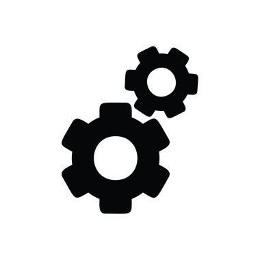 Beyaz mühendislik simge vektörü