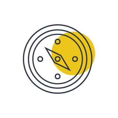 Pusula vektör simgesi-işareti