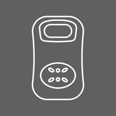 Ölçekler simge çizgi sembolü-popüler tarzı beyaz kaliteli izole ağırlık elemanı