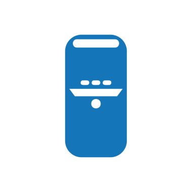 Beyaz bilgisayar Işlemci vektörü