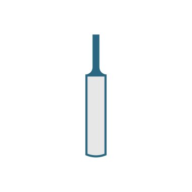 Kriket yarasa simgesi-doğrusal tarzı spor simge vektör