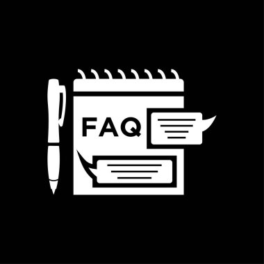 SSS dosya belge simgesi - sohbet konuşma balonu ve grafik web simgesi beyaz