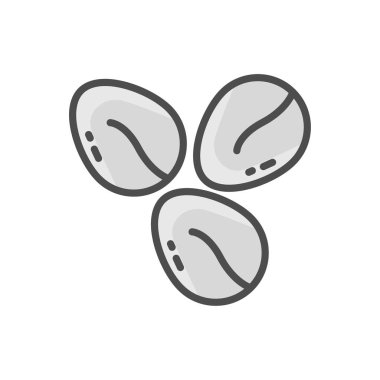 Ağaç tohum doğrusal renk vektör simgesi