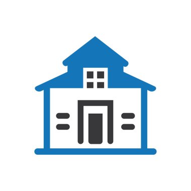 Ev simgesini vektör mavi