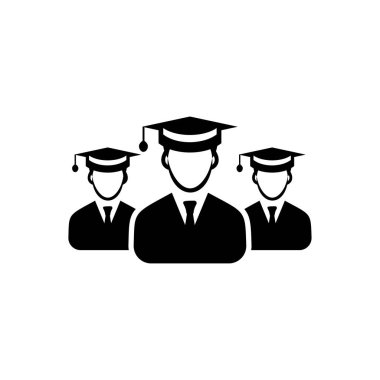 Lisansüstü öğrenci takım Icon - cap siyah erkek simgesiyle