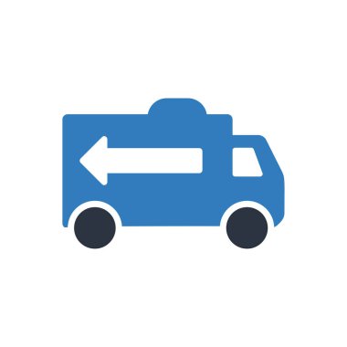 Ok simge vektör ile mavi van