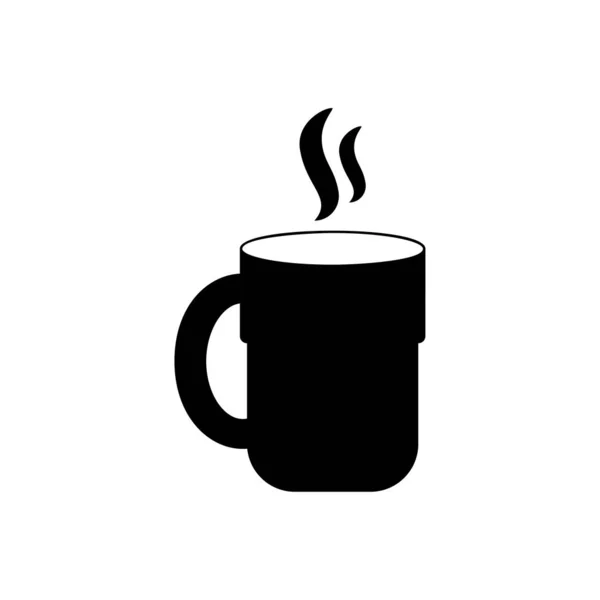 Γραφείο Κούπα Καφέ Και Μαύρο Ατμού — Διανυσματικό Αρχείο
