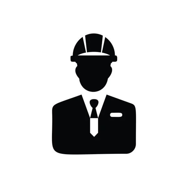 Businessman Helmet Simple Icon Vector Illustration — Stock Vector