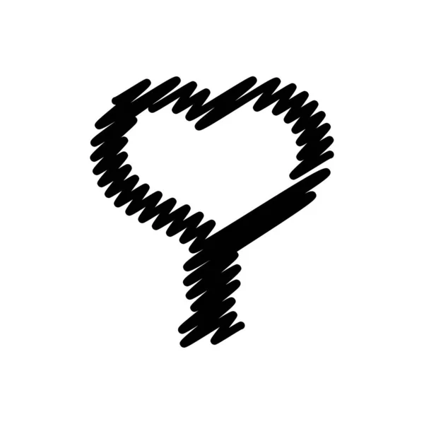 Herz Symbol Vektor Perfekte Liebe Symbol Stilvolle Liebe Symbol — Stockvektor