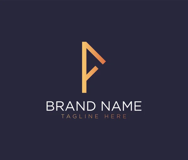 Premium Letter Logo Luxury Company Branding — Stock Vector