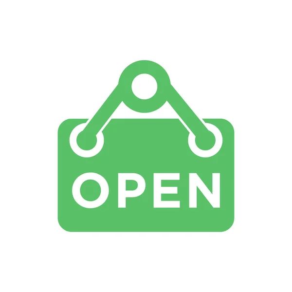 Open Vector Icoon Tag Sign Symbool — Stockvector