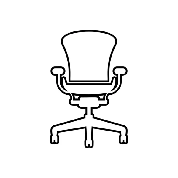 Office Chair Icon Vector — Stock Vector