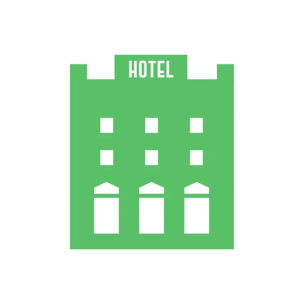 Ref-hotel flat - Building vector — стоковый вектор