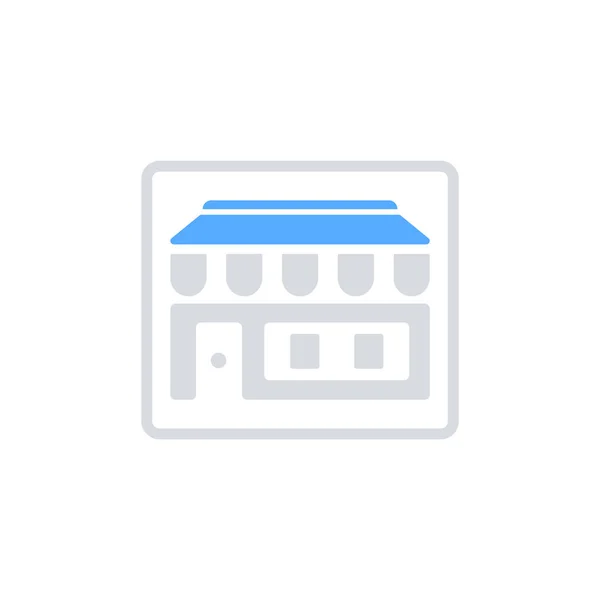 Icône de magasin - vecteur icône shopping — Image vectorielle