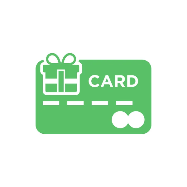 Gift Card Icon Vector Illustration — Stock Vector