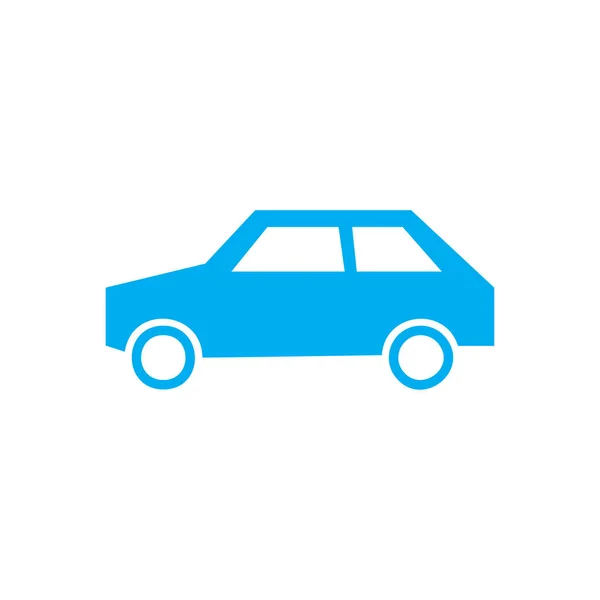 Coche Icono Vector Azul — Vector de stock