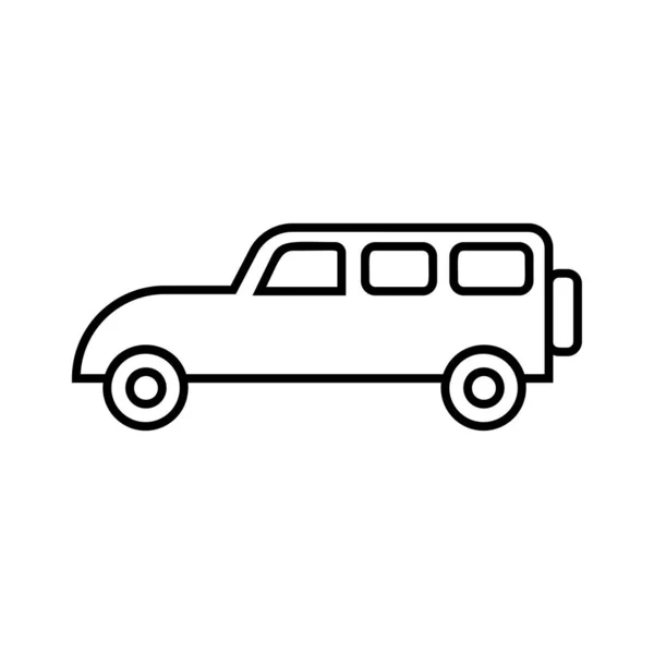 Car Flat Icon Vector — Stock Vector