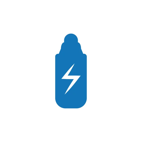 Energía Bebida Botella Azul — Vector de stock