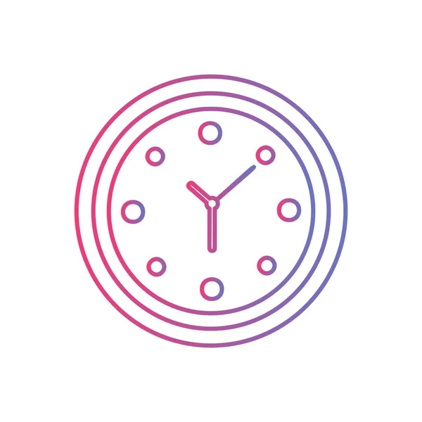 Icono Vector Reloj Oficina Reloj Signo — Vector de stock