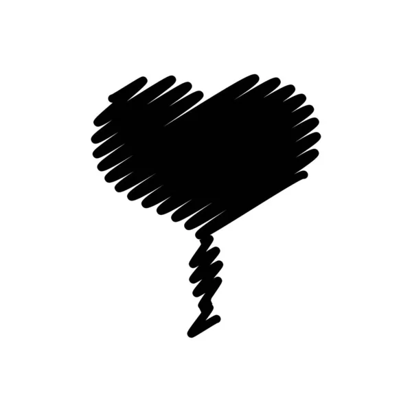 Είδωλο Της Καρδιάς Τέλειο Σύμβολο Αγάπης Κομψό Εικονίδιο Αγάπης — Διανυσματικό Αρχείο