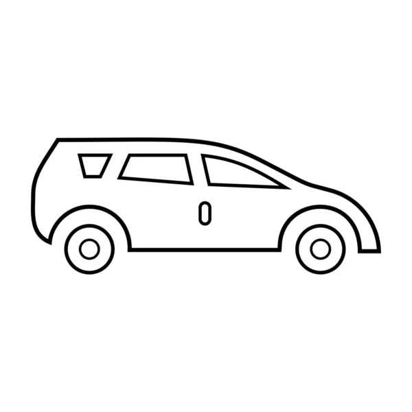 Auto Icon Line Art — Stockvector
