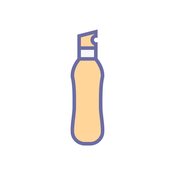 ボトルの看板アイコン-プラスチックボトルのアイコンのイラスト — ストックベクタ
