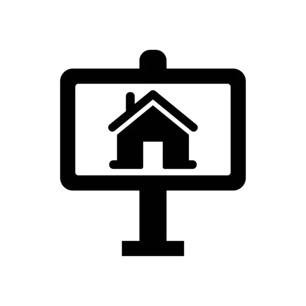Real Estate Billboard Icon — Stock Vector