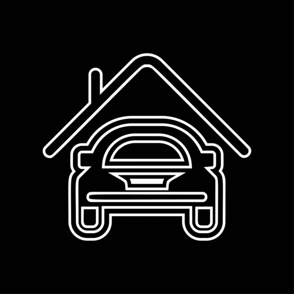 Coche Icono Del Garaje Vector — Vector de stock