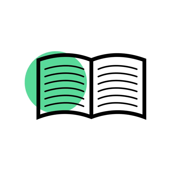 Icona del segno del libro - vettore — Vettoriale Stock