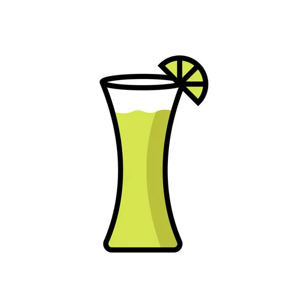 Zumo Limón Vector Icono — Vector de stock