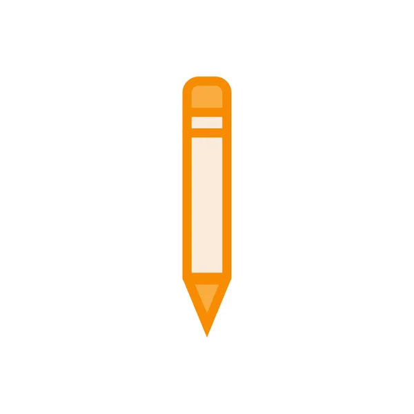 Line Art Icon Pencil Linearer Stilvektor Bunt — Stockvektor