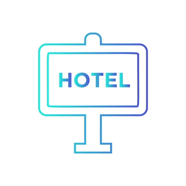 Signe Icône Symbole Hôtel — Image vectorielle
