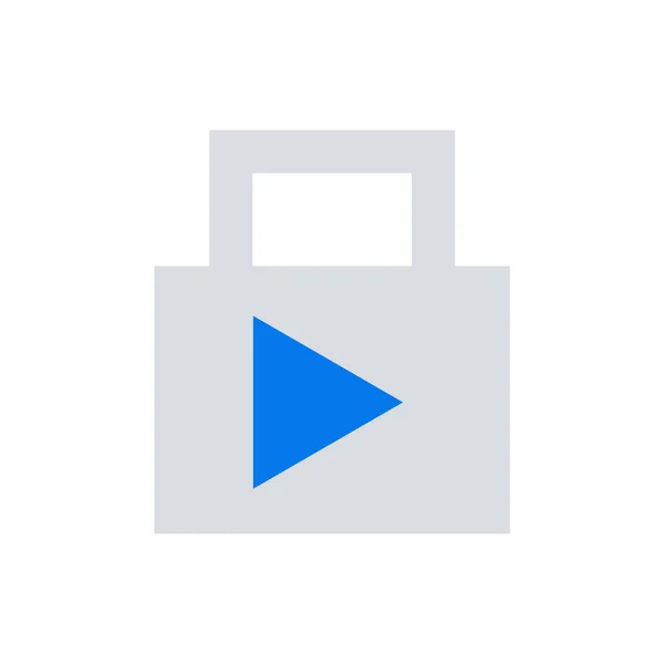 Музична Піктограма Відеобезпеки Музичний Знак Захисту — стоковий вектор