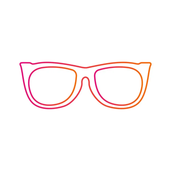 Glasses vector icon - Flat — Stock Vector