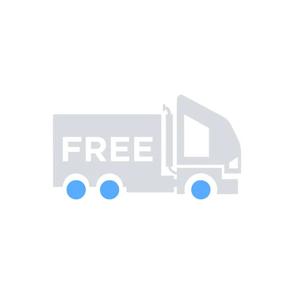Delivery car shipping icon isolated on white background. vector