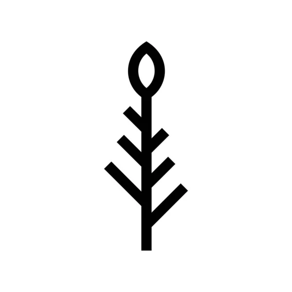 Ícone Árvore Vetor Plantas Sinal —  Vetores de Stock