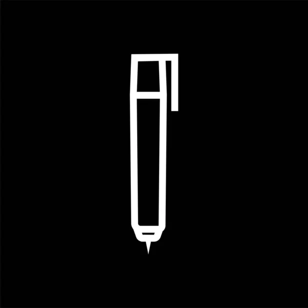 Знак пера - вектор значка карандаша — стоковый вектор