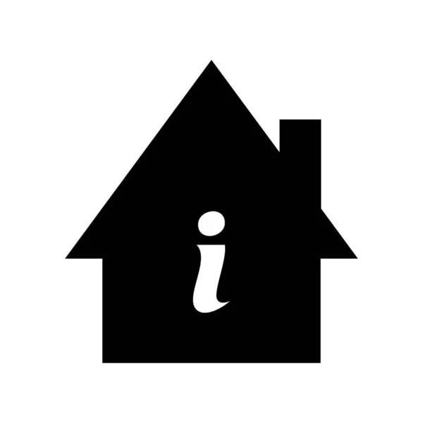 Information immobilière icône vecteur — Image vectorielle