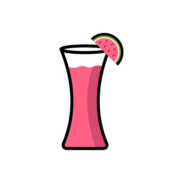 Icono Jugo Sandía Vector — Vector de stock