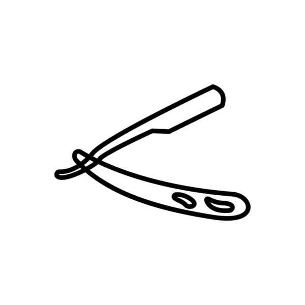 Значок Линии Бритвы Линейный Вектор Бритвы — стоковый вектор
