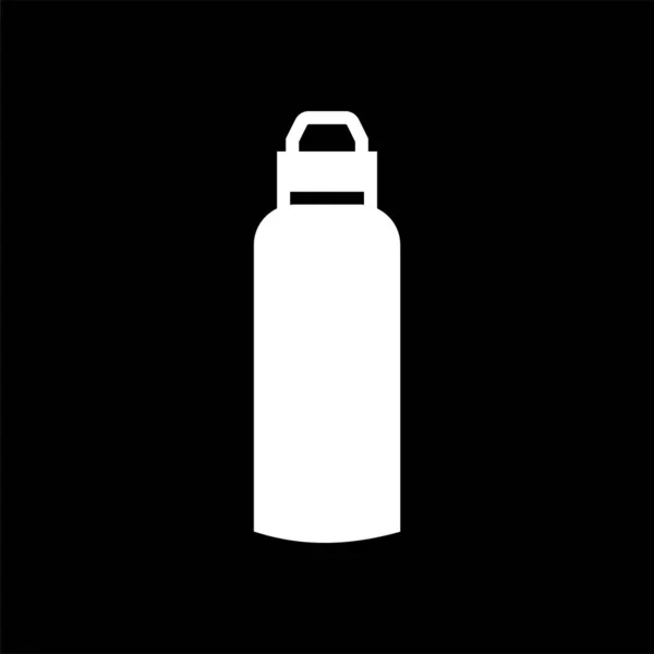 Flask Skylt Ikon För Plast Flaska Illustration — Stock vektor