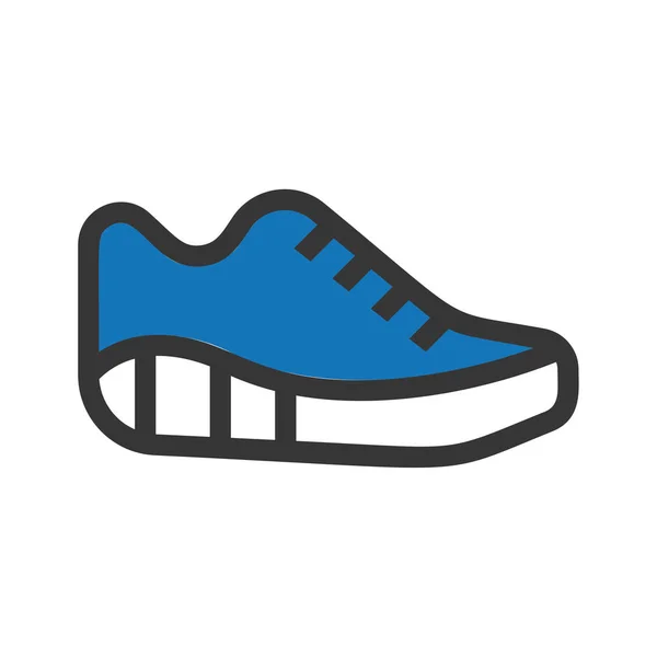 Shoe Icon Vector White — Stock Vector