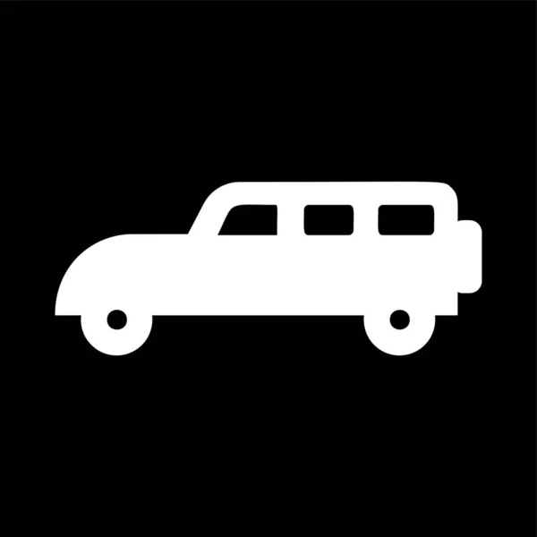 Coche Icono Plano Vector — Vector de stock